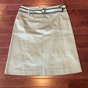 Loft, size 4 belted midi skirt
